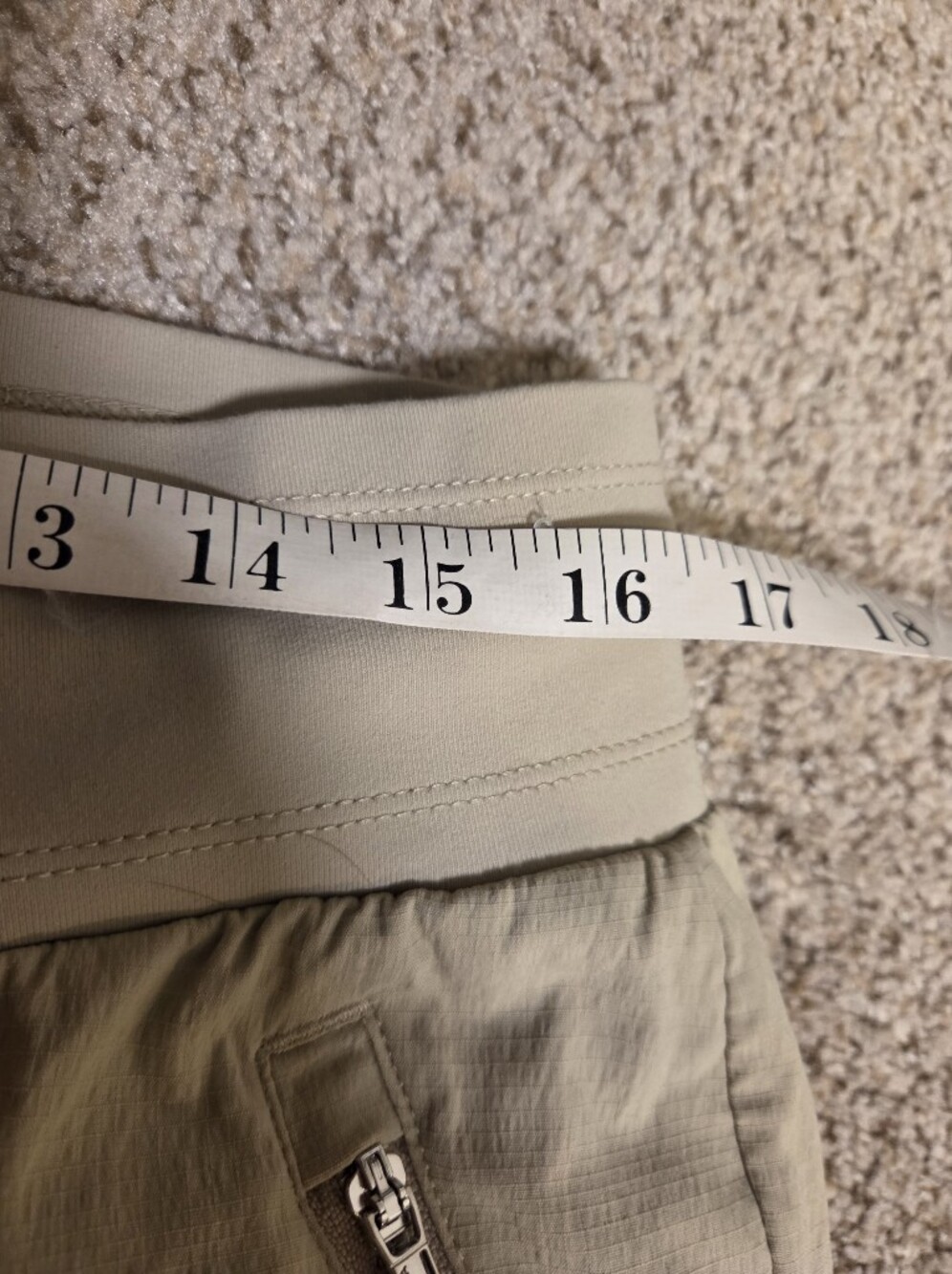 Athleta Trekkie North Jogger Hiking Pants Women's 12 Ecru Tan 405726 Pull On Tie - Picture 6 of 8